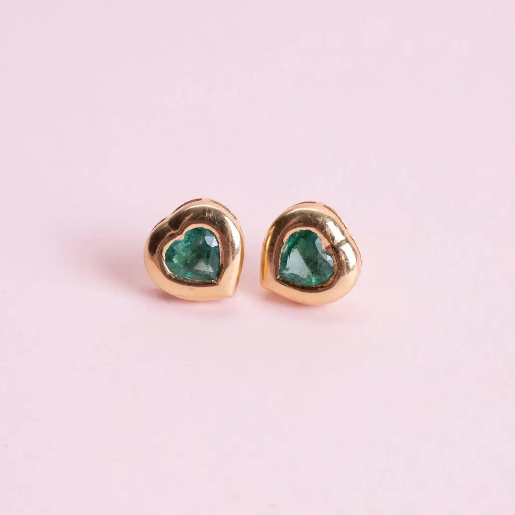 [2300] Aretes Emerald Heart