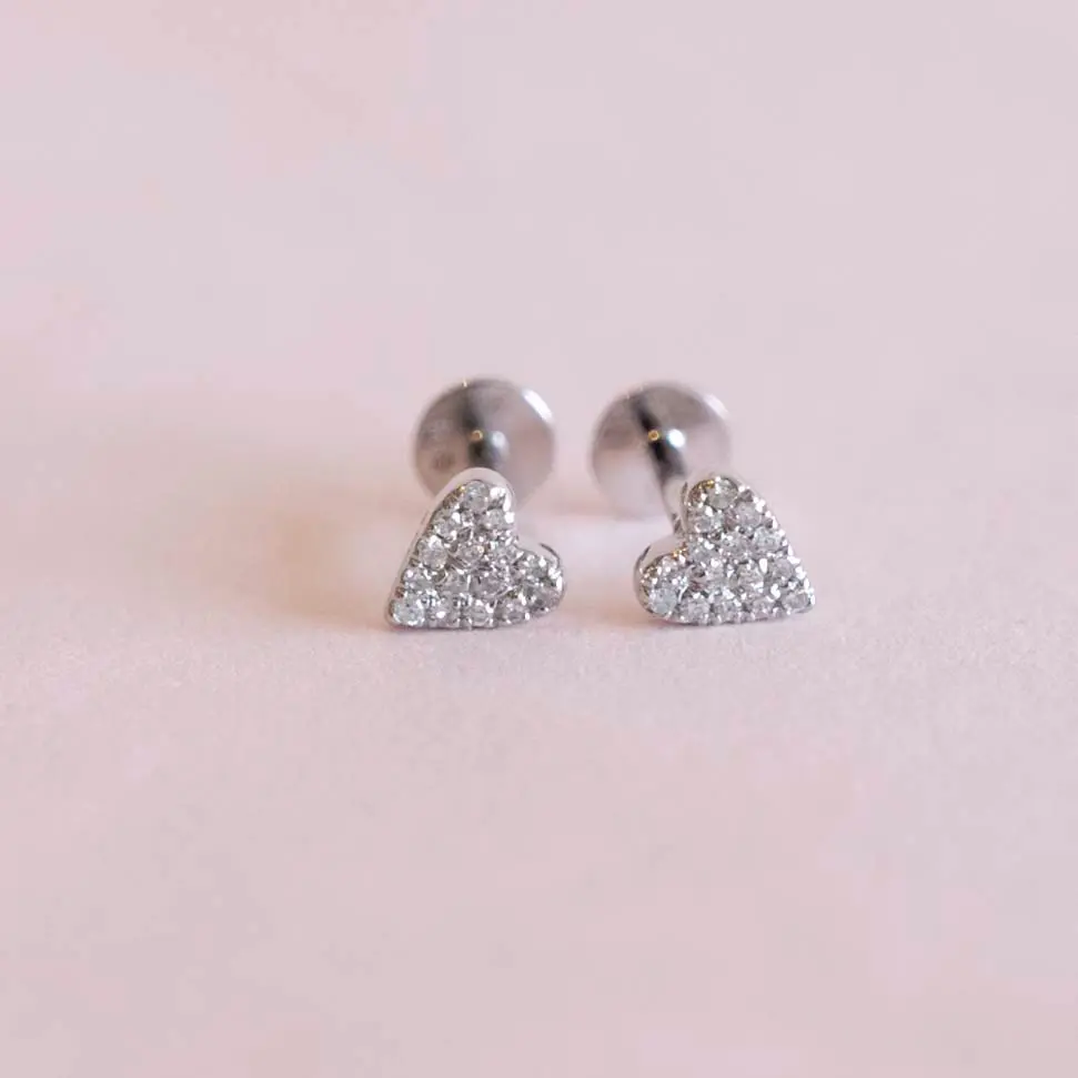 Aretes Heart Diamond