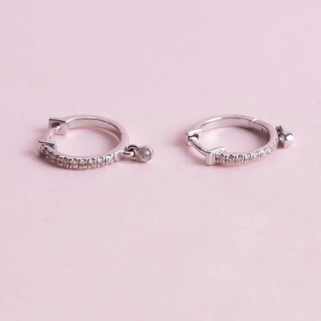 Arracada Diamond Colgante White