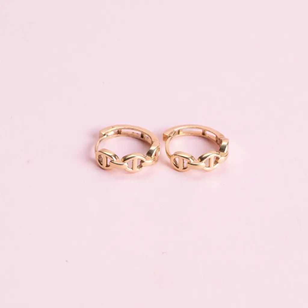 Arracadas Gold Eslabon