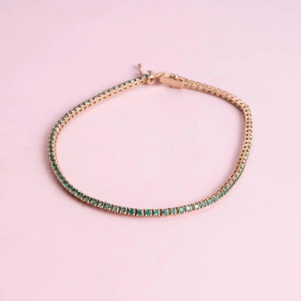 Pulsera Emerald Tennis
