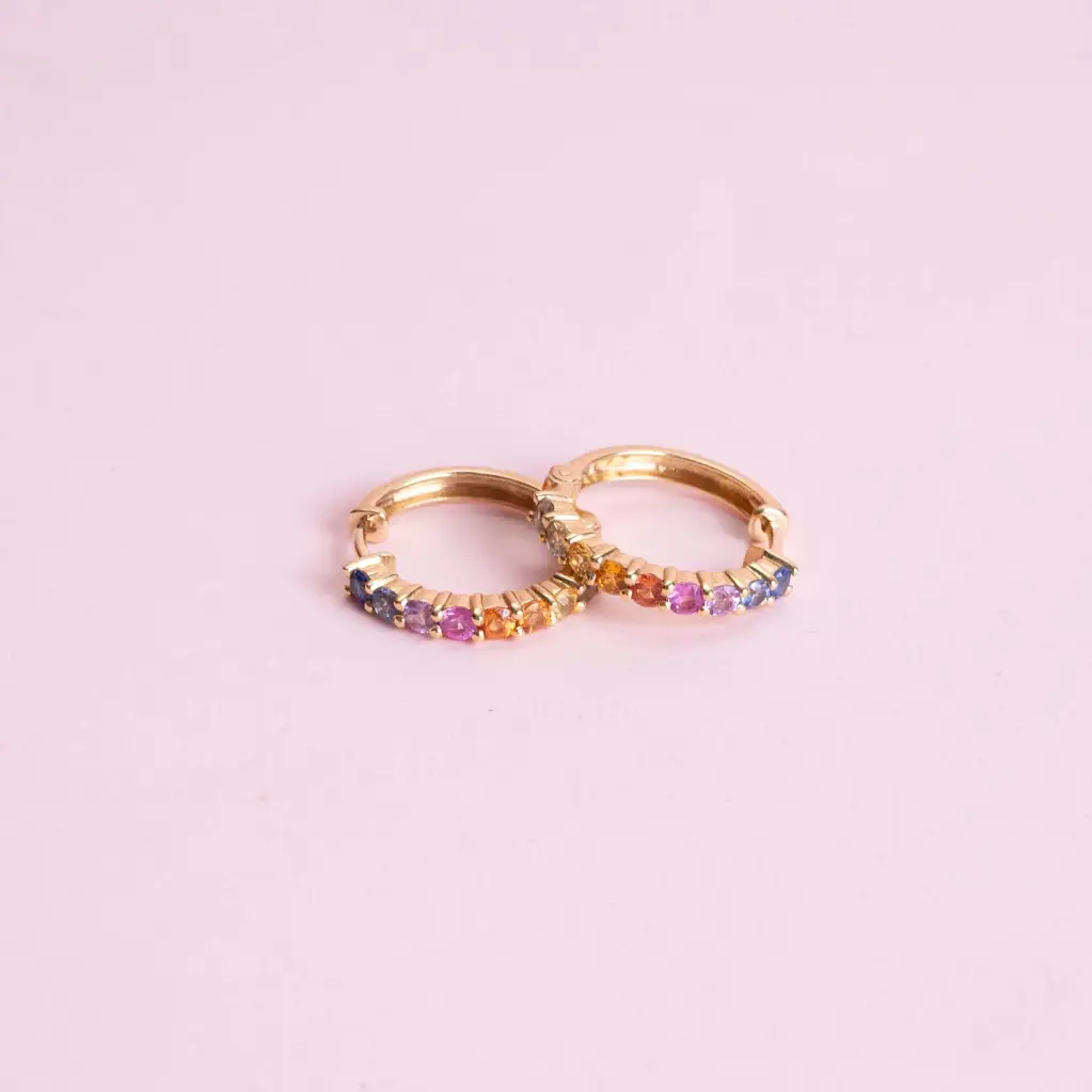 Arracadas Multicolor Sapphire