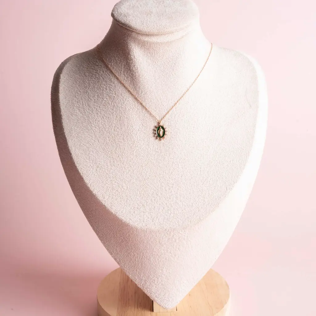 Necklace Medall Rayos Diamond