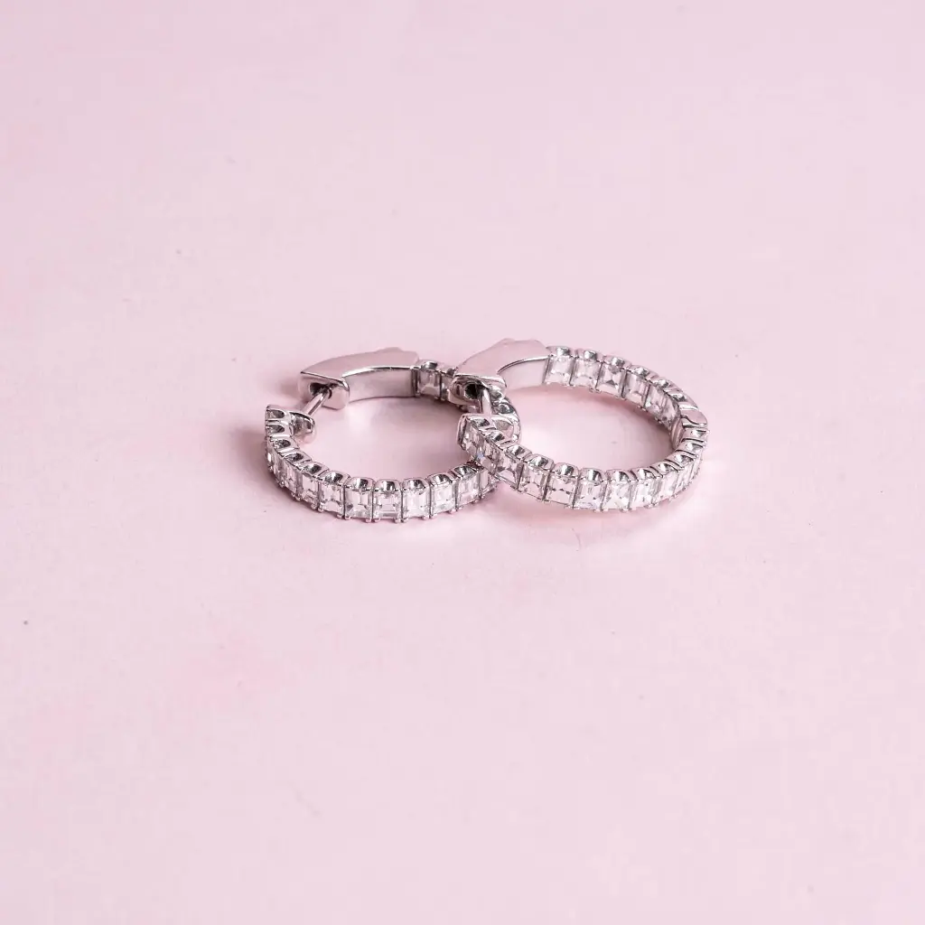 Arracadas Diamonds Baguette