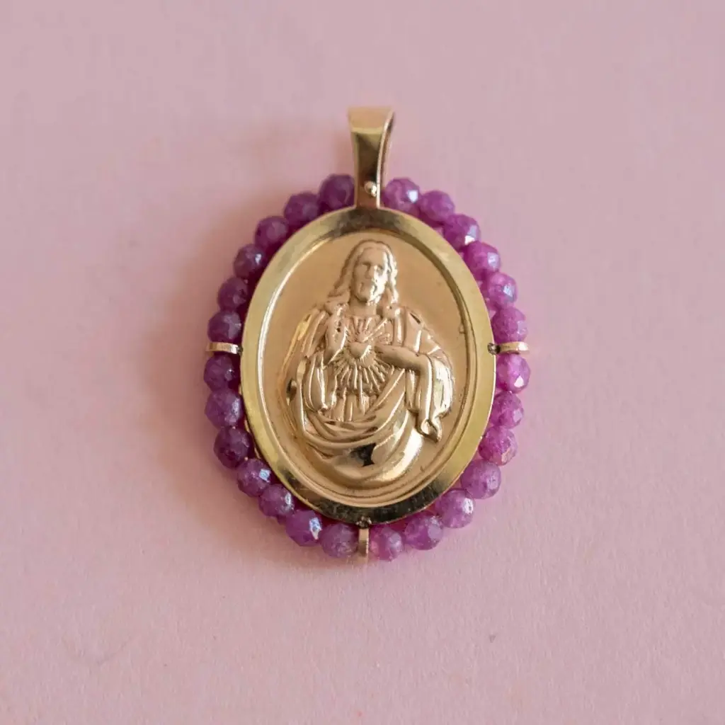 Medal S. Heart Ruby