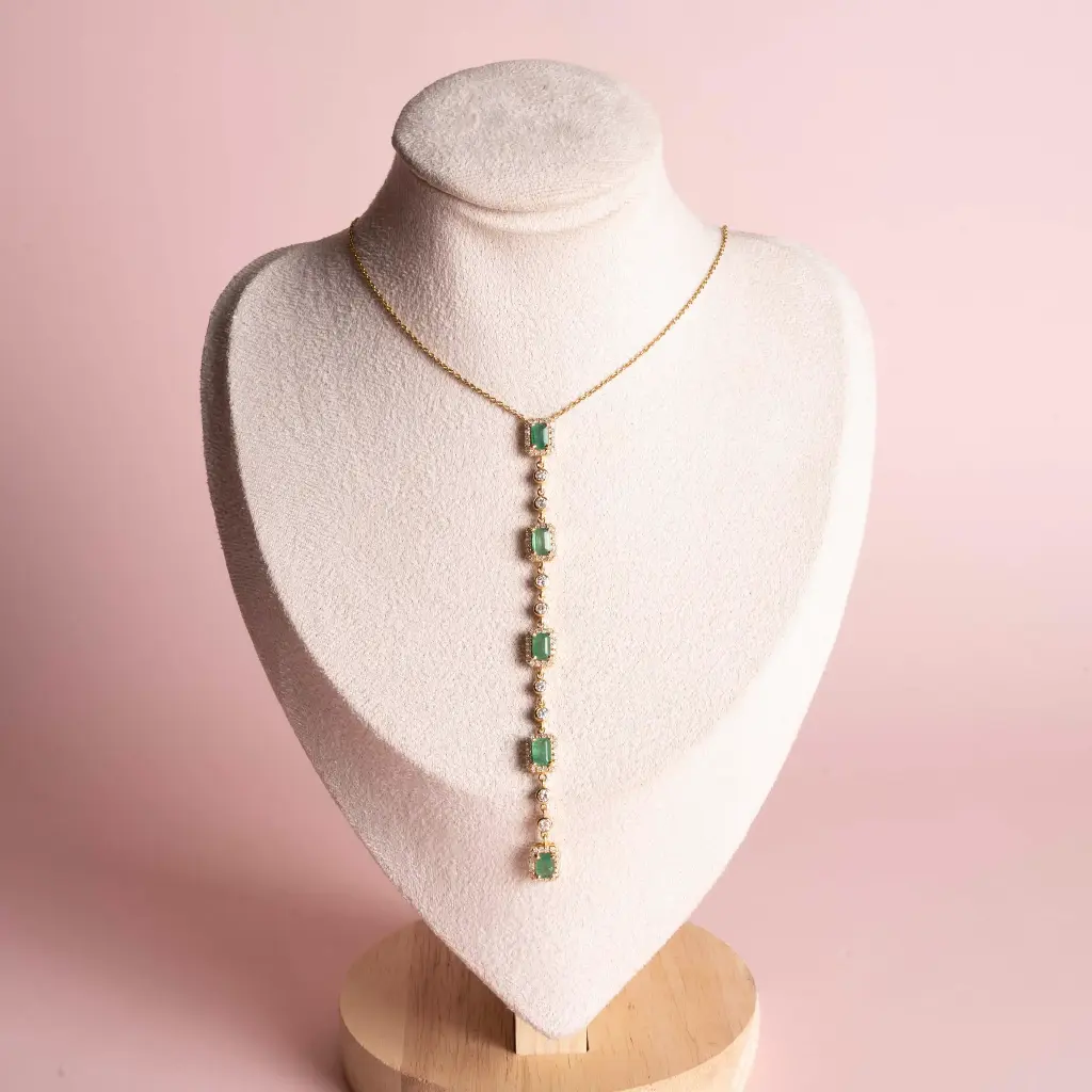 Necklace Emerald And Diamonds