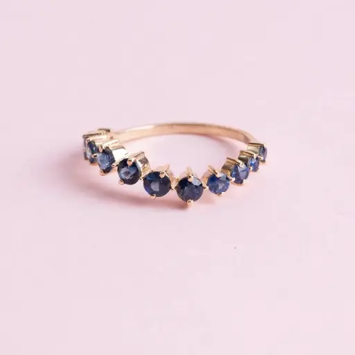 [3349] Anillo Sapphire Blue