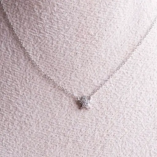 [3387] Neckalce Star Diamond