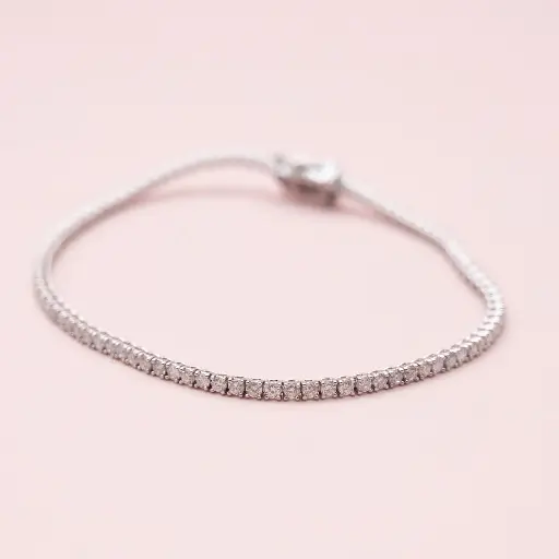 [3655] Bracelet Diamond Baguette