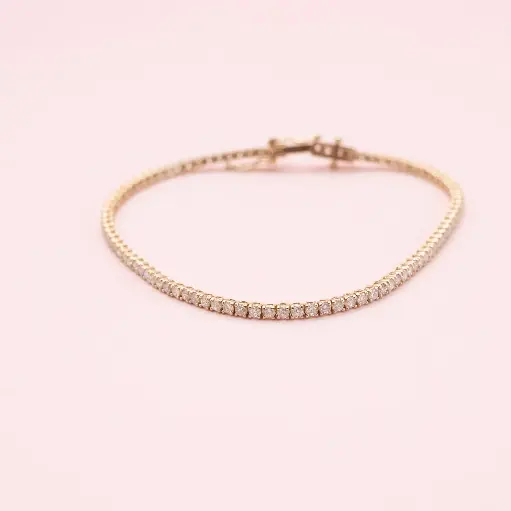 [3667] Bracelet Diamond Baguette
