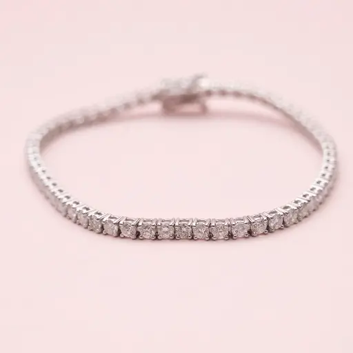 [3670] Bracelet Diamond Baguette