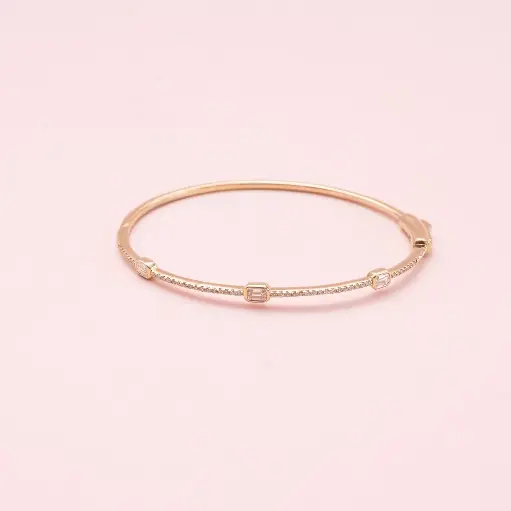 [3844] Bangle Diamond 3 pc