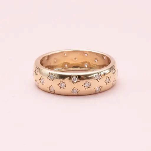 [3980] Anillo Chunky Diamond Star