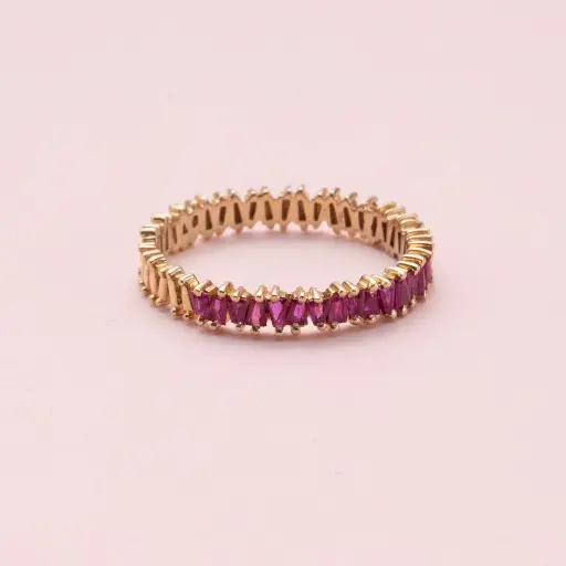 [3997] Anillo Baguette Ruby Figuras
