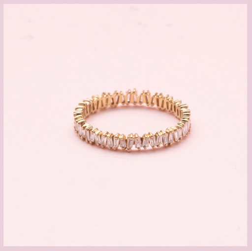 [3998] Anillo Baguette Diamond Figuras