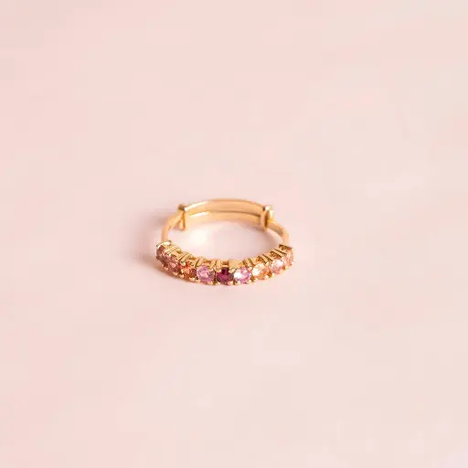[2597] Anillo Sapphire Multicolor Pink