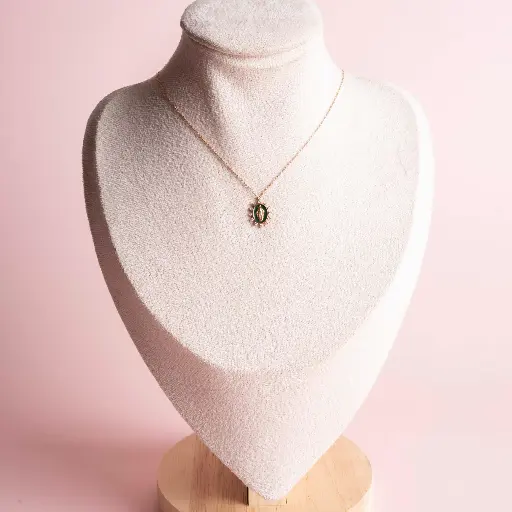 [2875] Necklace Medall Rayos Diamond